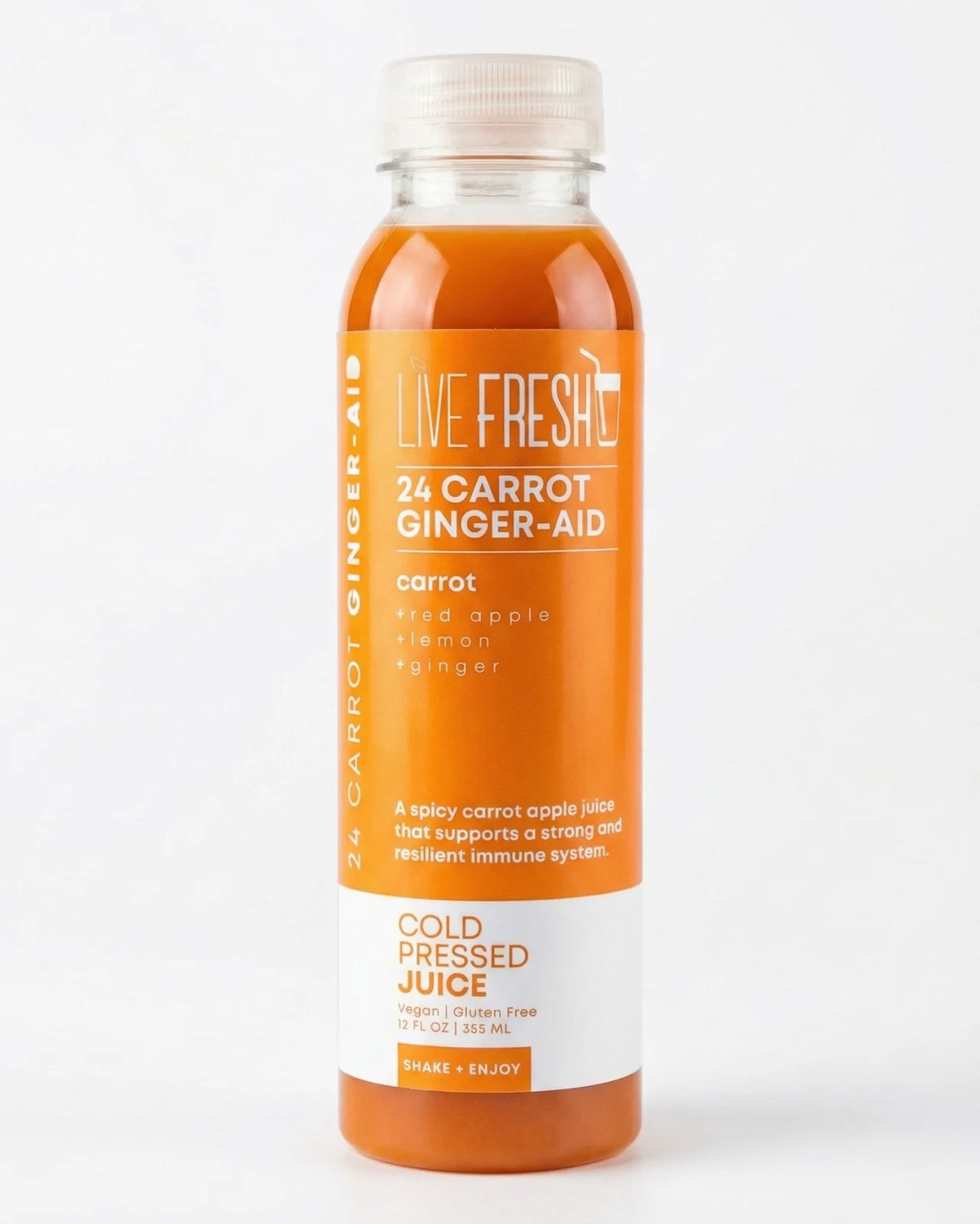 Live Fresh 24 Carrot Ginger Aid - 12oz